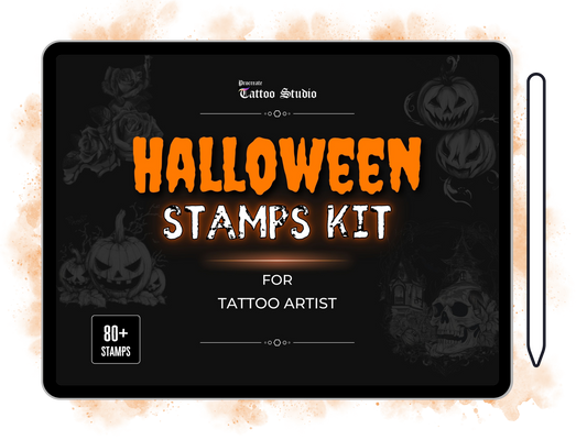 80x HALLOWEEN STAMPS